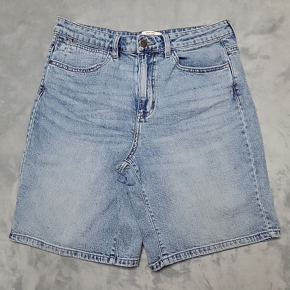 Wrangler Pants - Wrangler Shorts Womens 10 Blue 1960923 High Rise Bermuda Denim Jean Cutoff